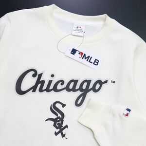 ★シカゴ ホワイトソックス White Sox MLB 新品 メンズ 保温 裏起毛 スウェット トレーナー XLサイズ [C0361MAT-N9-LL] 一 三 参★QWER★