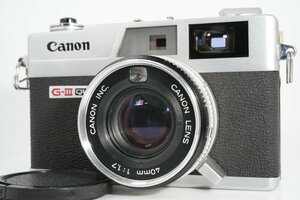 良品 Canon Canonet QL17 G-Ⅲ G3 40mm f1.7 レンジファインダー コンパクトフィルムカメラ 906837