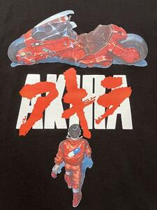 【未使用品】 アキラ AKIRA 金田　カネダ Tシャツ ブラック　XL　アニメ　美品　バイク