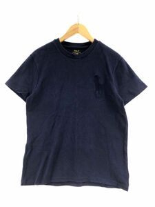 POLO RALPH LAUREN ポロ ラルフローレン ワンポイント刺繍 カットソー sizeM/ネイビー ■◆ ☆ ebc6 レディース