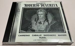 レア LEGATO CLASSICS CD ドニゼッティ歌劇 ロベルト・デヴリュー ユリウス ルーデル カバリエ カレーラス 1977年 ライブ