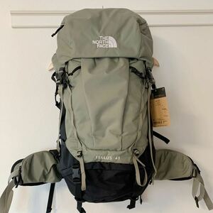 美品ノースフェイス テルス 45 THE NORTH FACE TELLUS 45 ミネラルグレー サイズMタグ付き