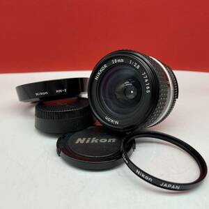 □ 防湿庫保管品 Nikon NIKKOR 28mm F2.8 Ai-s カメラレンズ 単焦点 マニュアル ニコン