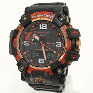 超美品 CASIO G-SHOCK ジーショック 40周年限定モデル GWG-2040FR フレアレッド メンズ 腕時計 ブラック文字盤 [jgg]