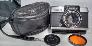 ジャンク品☆ OLYMPUS-PEN D3 F.Zuiko f=32mm 1:1.7☆ケンコーフィルター&カメラケース付 日本製 オリンパスペンD3