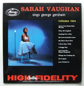 ◆ SARAH VAUGHAN / Sings George Gershwin Volume Two ◆ Mercury MG 20311 (black:dg) ◆
