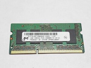 中古品★Micron メモリ 1GB 1Rx16 PC3-10600S-9-10-C1★1G×1枚 計1GB
