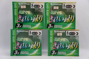 ★☆T/ 未使用 4セット 20枚 FUJILFILM DVD-RAM 120分 4.7GB 録画☆★