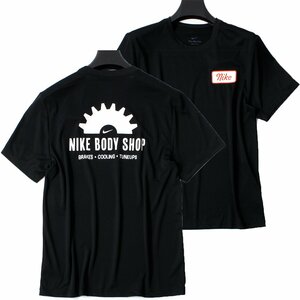 新品 NIKE ナイキ Dri-FIT 吸汗速乾 半袖 Tシャツ 2XL 黒 シャツ トップス メンズ ビッグロゴ SWOOSH ブラック 春夏 ◆CC2198B