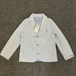 即決 新品 タグ付き PETIT BATEAU シアサッカージャケット