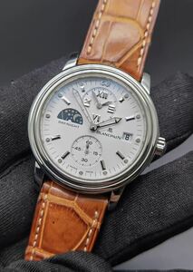 中古美品 保証書あり ブランパン BLANCPAIN レマン ダブルタイムゾーン ナイト＆デイ 2160-1127 GMT 白 ホワイト メンズ 自動巻き 腕時計