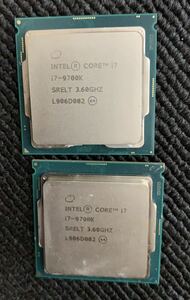 Intel Core i7 インテル CORE i7 9700K CPU 中古　2個セット
