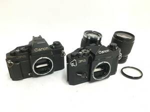 ☆ Canon F-1 ×2 + CANON LENS FD 135mm 1:3.5 + CANON ZOOM LENS FD 35-105mm 1:3.5-4.5 ☆ キャノン フィルム一眼レフカメラ
