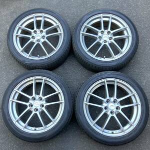 ★4本セット★TRD Sportivo 7.0J-17 5/100 +50★DUNLOP LE MANS V 215/45R17 91W 2020年製★プリウスなどへ★北海道札幌★手渡しOK★