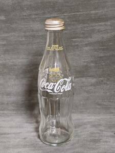 【空瓶】コカ・コーラ レトロ 底辺直径6.0cm、高さ20cm　2002FIFAWorldCup