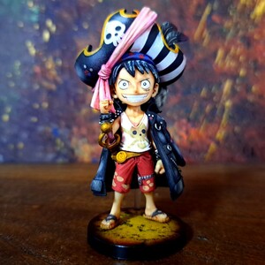 ルフィ　リペイント塗装済み完成品/ワンピース/ワールドコレクタブルフィギュア/ワーコレ/WCF/ ONEPIECE figure repaint