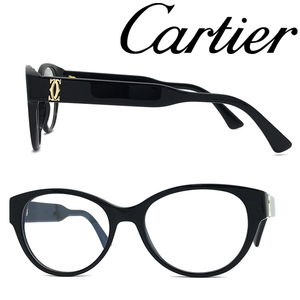 Cartier メガネフレーム カルティエ ブランド ブラック 眼鏡 CT-0315O-001