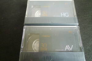 新品未開封品 新品　VHSC 録画 テープ Victor 「HG 30」「AV30」 ビクター★ネコポス発送厚み規定の為包装無し