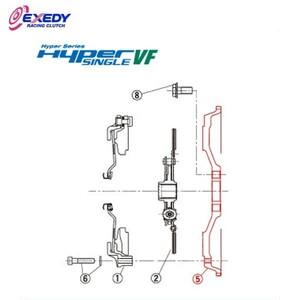 EXEDY エクセディ FH53 ハイパーシングルVF ZH02SDV (5) フライホイール RX-8