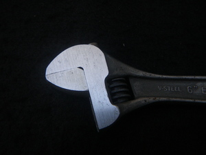 SWEDEN　vintage Tool　V-Steel　Adjustable Wrench　243　工具　アジャスタブルレンチ　モンキーレンチ