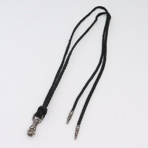 CHROME HEARTS カンパナレザーブレード シルバー クロムハーツ ネックレス CAMPANA LEATHER BRAID