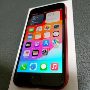 iPhone SE2【iPhone SE 第2世代】【256GB】【Product RED】【キャリアロック解除 SIMフリー】【バッテリー最大量93％】【液晶 新品交換】