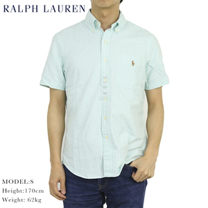 新品 アウトレット 16566 Sサイズ オックス 半袖 シャツ polo ralph lauren ポロ ラルフ ローレン チェック