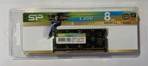 ノートPC用メモリ　DDR3L-1600 8GB　シリコンパワー【低電圧1.35V】