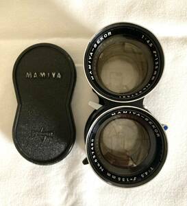 ◆実用品◆ マミヤ MAMIYA SEKOR 135mm F4.5 Blue Dot 二眼 中判 フィルムカメラ レンズ C220 C330 動作OK