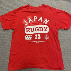 ラグビー日本代表　tシャツ 2012 ラグビー部　Canterbury Lサイズ
