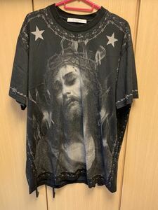 正規 16SS Givenchy ジバンシィRiccardo Tisci リカルド ティッシ ジーザス コロンビアン フィット Tシャツ カットソー 黒 S 16J 7397 651