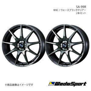 WedsSport/SA-99R フィット/フィットアリア GD1/2/3/4/5/6/7/8/9 アルミホイール2本セット【15×6.0J 4-100 INSET38 WBC】0073862×2