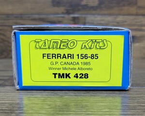 ■□TAMEO KITS　タメオ メタルキット　ferrar 156-85　G.P. CANADA 198 ミケーレ・アルボレート　【新品 未開封】