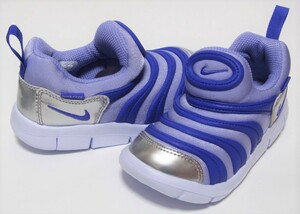 NIKE DYNAMO FREE TD 青紫 銀 14cm ナイキ ダイナモ フリー バイオレット シルバー 343938-507