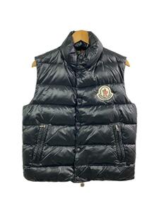 MONCLER◆ダウンベスト/FREE/ナイロン/GRY/無地