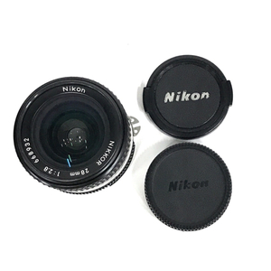 1円 Nikon NIKKOR 28mm 1:2.8 カメラレンズ Fマウント マニュアルフォーカス C211837