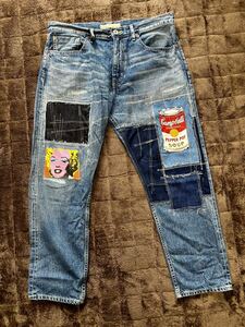 JUNYAWATANABE JUNYA WATANABE ジュンヤワタナベ × アンディ・ウォーホル　Andy Warhol　デニム　パンツ　美品23SS 2023SS サイズL Levi 