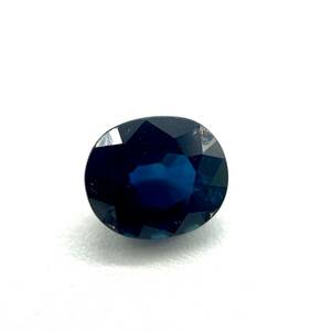 天然サファイア ルース 1.073ct ソーティング付き 約5.5×6.5×3.3mm コランダム 裸石 外し石 大粒 宝石 ジュエリー corundum sapphire