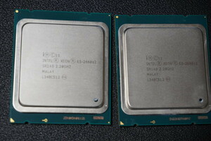 【中古】 CPU 2個セット / Intel Xeon E5-2660 v2 (25M キャッシュ 2.20Ghz 8.00 GT/s)