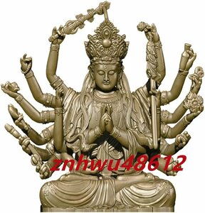 [エスペランザストア]仏像 准胝観音菩薩 ミニ 携帯 真鍮 置物 「六観音」の一尊