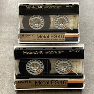 1962BT ソニー METAL-ES 46分 メタル 2本 カセットテープ/Two SONY METAL-ES 46 Type IV Metal Position Audio Cassette