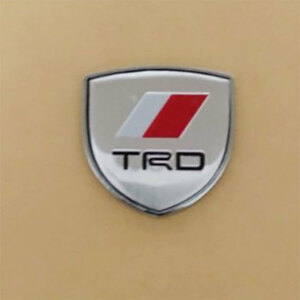 TRD　　3D金属ステッカー シルバー　1枚