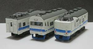 Ｂトレインショーティ JR 419系 新北陸色 3両 組立済 ステッカー未使用 JR西日本 北陸本線 475系 681系併走等 迷列車