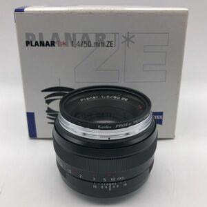 6w2 極美品 CarlZeiss Planar T＊ 1.4/50mm ZE 箱付 ZEISS CONTAX カールツァイス プラナー コンタックス カメラ レンズ AF 1000~