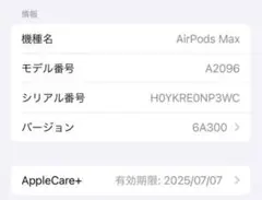 APPLE AIRPODS MAX SILVER エアポッツマックス