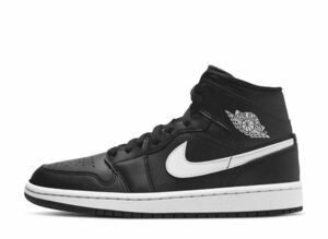 NIKE WMNS AIR JORDAN 1 MID "BLACK/WHITE" 26cm BQ6472-011