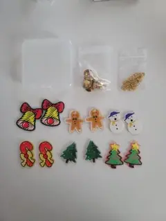 SUNNYCLUE【クリスマス童話】6対　クリスマス手作り ピアスキット