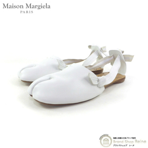 メゾン マルジェラ （Maison Margiela） Tabi タビ 足袋 バレリーナ リボン バックストラップ シューズ #37 靴 S39WP0131 White（新品）