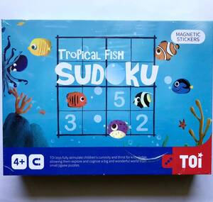 新品値下げ こどもの日 お誕生日 プレゼント TOIキッズマグネットおもちゃ Tropical Fish SUDOKU スペシャル フィッシュ　数独　知育玩具