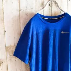 【b206】アメリカUSA古着ナイキNIKEスウッシュロゴプリント半袖Tシャツ